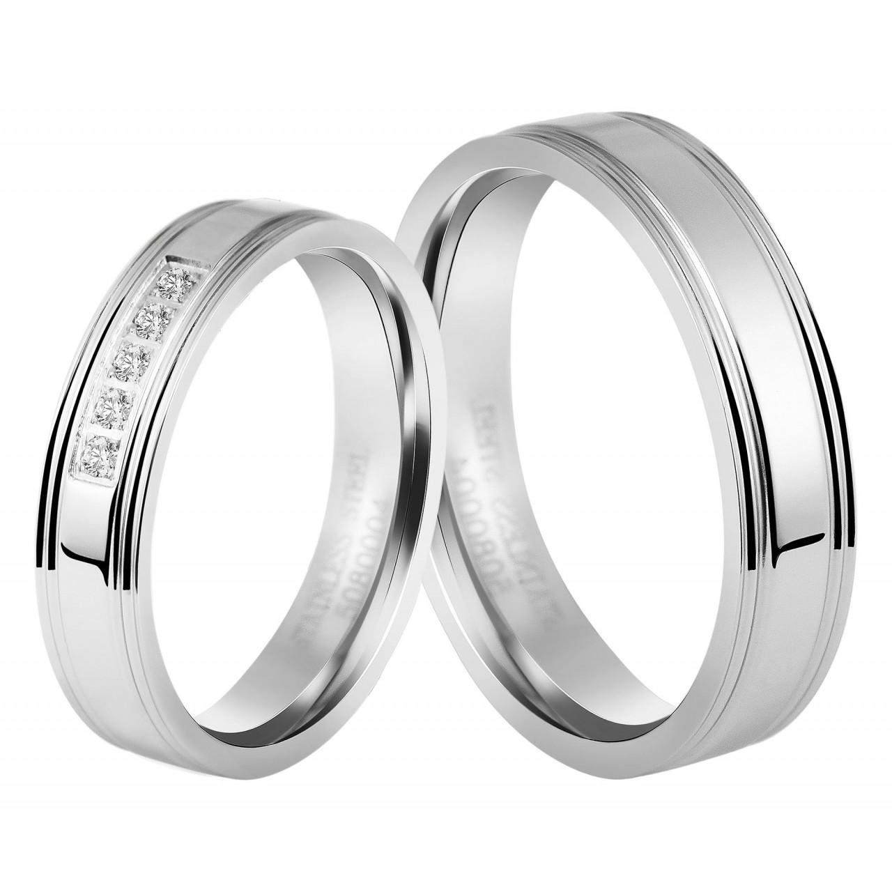 Akzent® Anillo Masculino Namorados / Noivado / Amizade em Aço Inoxidável – Tam.60 – 0004