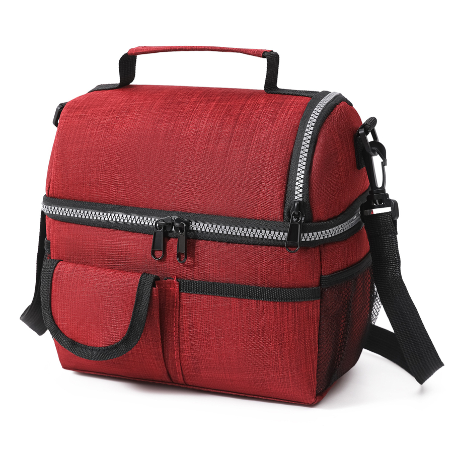 OmHO Bolsa Térmica Portátil Para Almuerzo 10L Impermeable Y Durable Con Aislamiento De Hielo Estuche De Almuerzo Para Oficina Y Camping