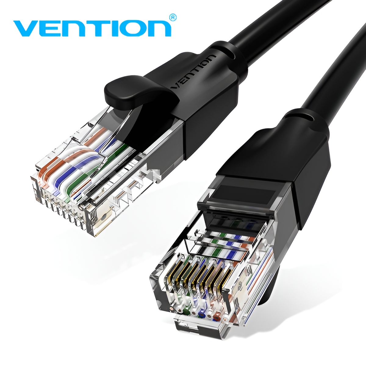 Vention cable de red utp rj45 cat6 - 0.5m - color negro
