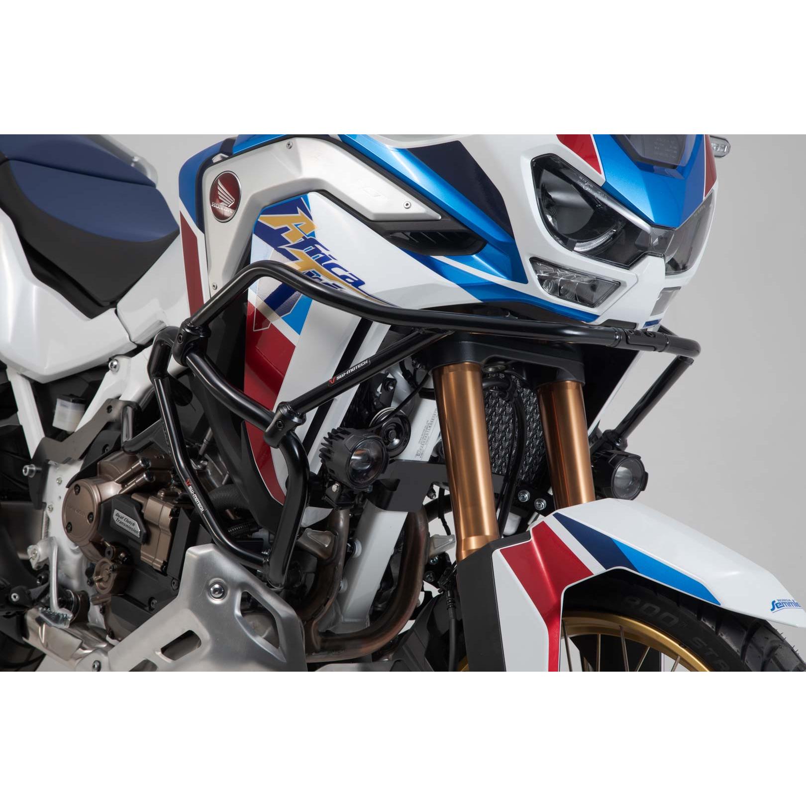SW-MOTECH - Protecciones superiores para motor Honda CRF1100L Africa Twin ADV. para motocicleta, accesorio exterior resistente y duradero para almacenamiento seguro en viajes off-road y aventura