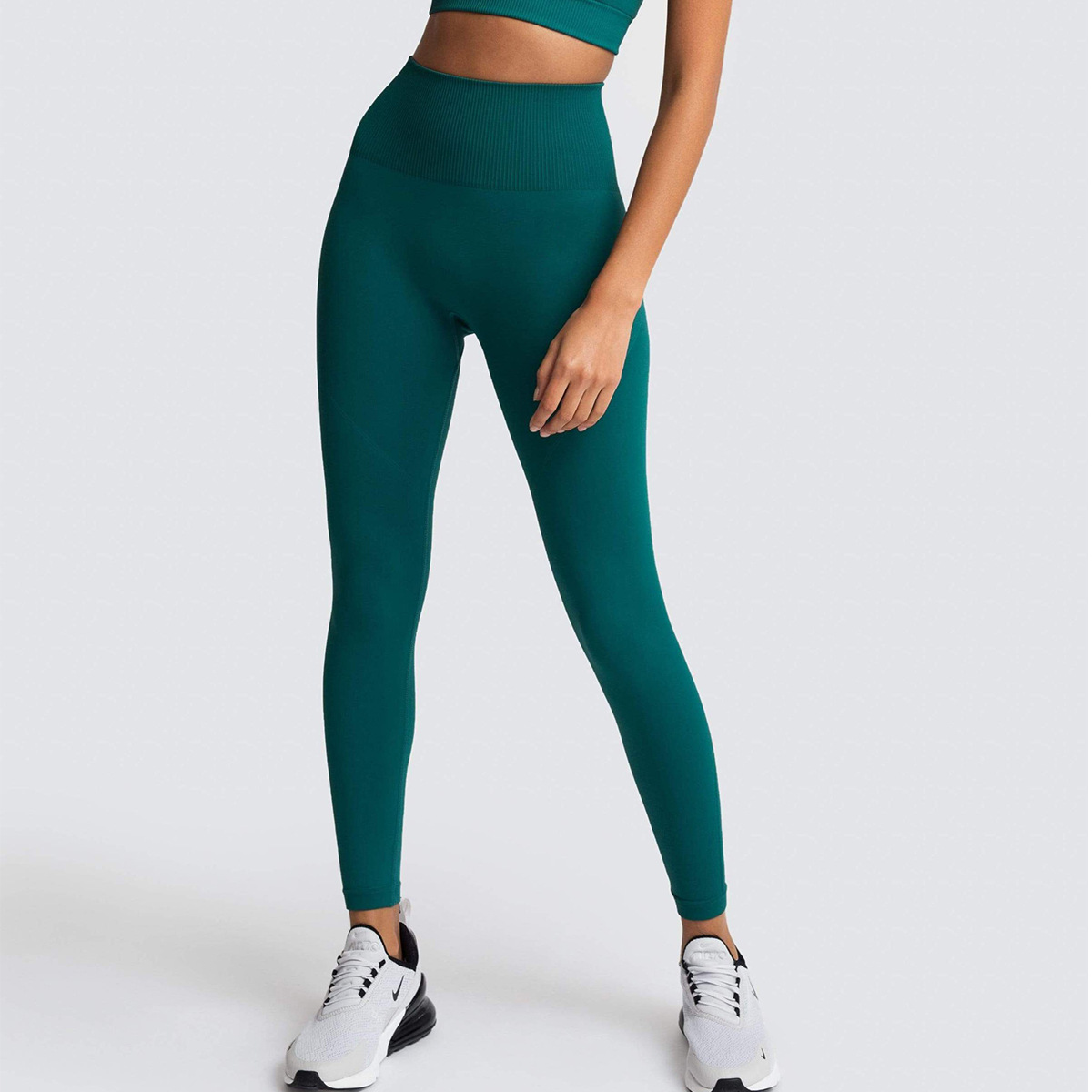 OmHO Mallas de Yoga sin Costura para Mujer, Mallas Deportativas de Realce, Mallas Deportativas para Gimnasio, fitness, entrenamiento ajustado, Pantones para correr with Realce de glúeos a la moda