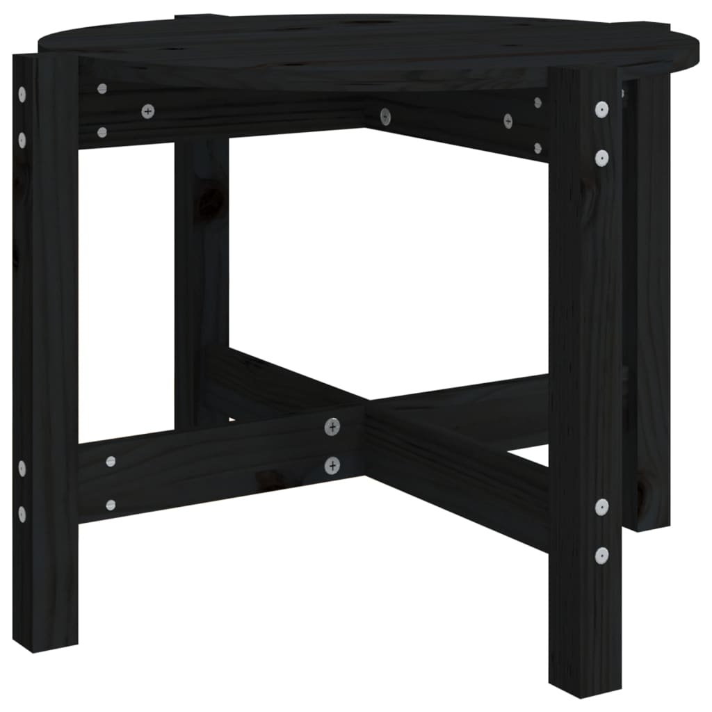 Mesa de Centro de Madera Maciza de Pino Vidaxl 62,5x45 Cm Natural