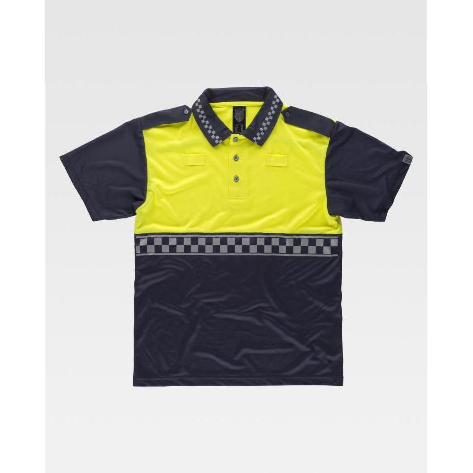 Camiseta Polo Reflectante Policía Manga Corta Workteam
