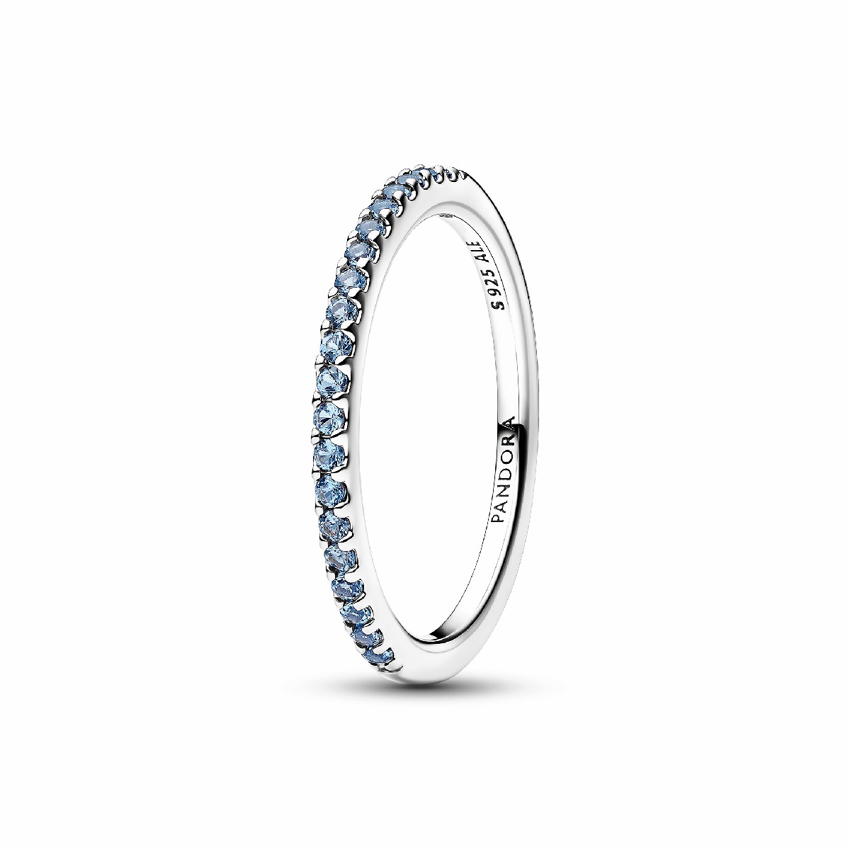 Anillo Pandora Banda Brillante Aguamarina 192999C03