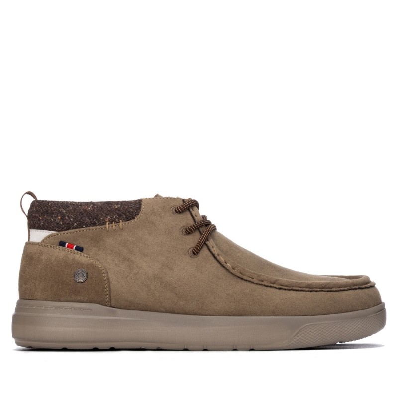 Botines casual hombre REFRESH 176716 02 BOTIN CORDONES ANTE TAUPE 39734 26I