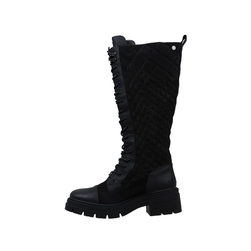 Xti 43347 Bota Plana Caña Alta mujer Negro