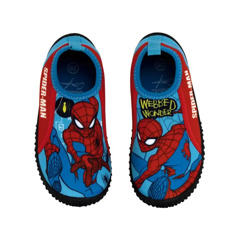 Marvel - Escarpines de neopreno Spiderman para agua, talla 32 para niños, suela antideslizante y flexible, ideales para playa y piscina