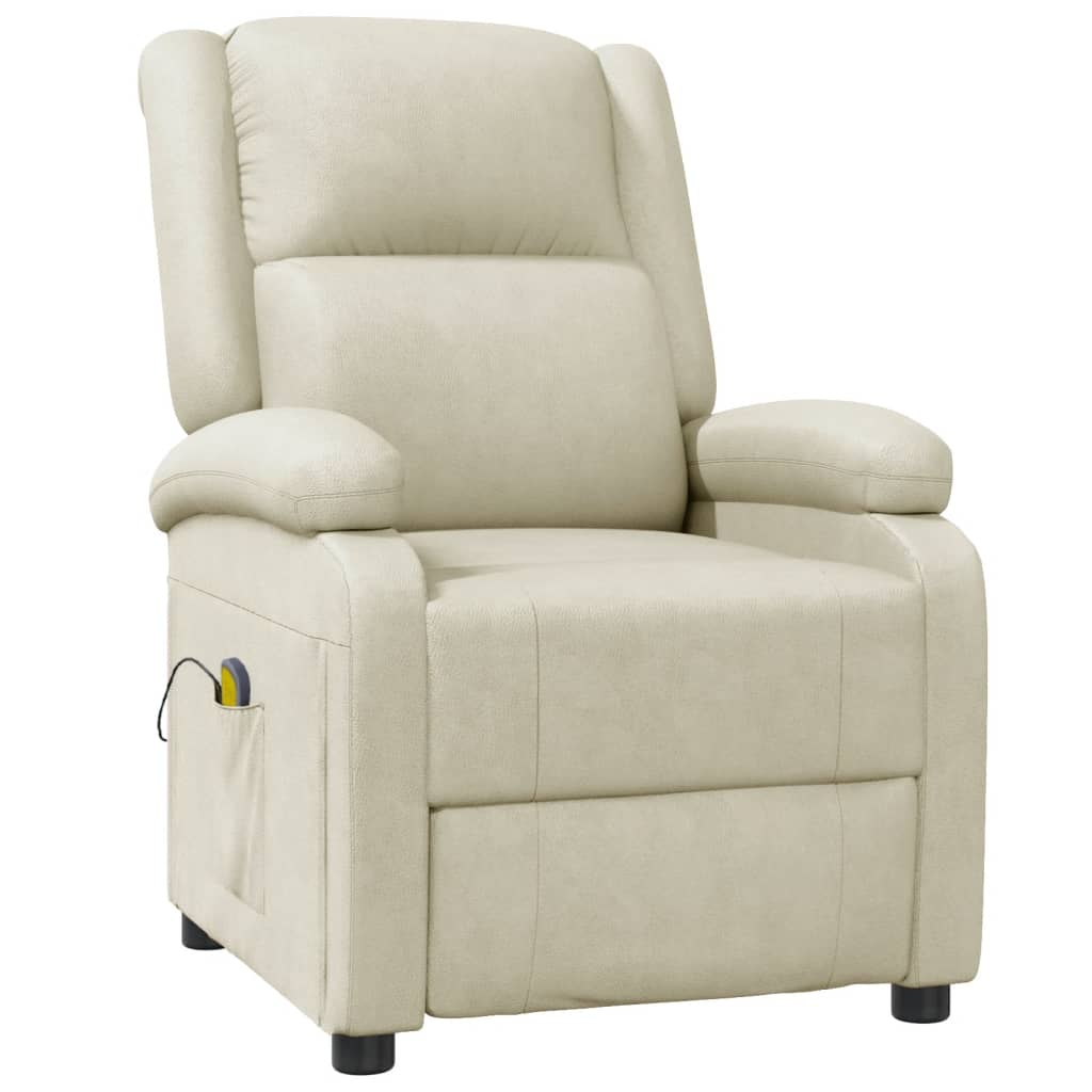 vidaXL Sillón de masaje de cuero sintético Multicolor