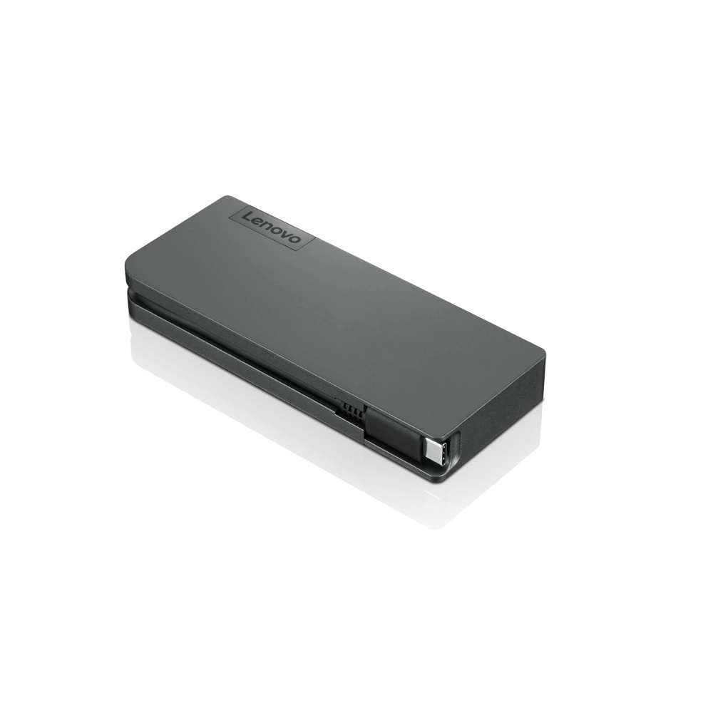Lenovo Docking Station Traveler Usb-c A Hdmi Usb 3.0 Usb 2.0 Rj45 Vga Powered Usb-c Negro 4x90s92381