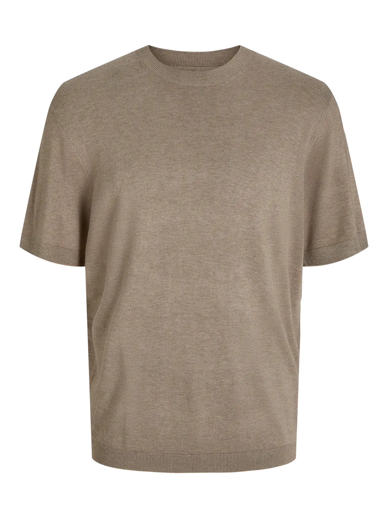 Jack&Jones camiseta tostada de punto manga corta