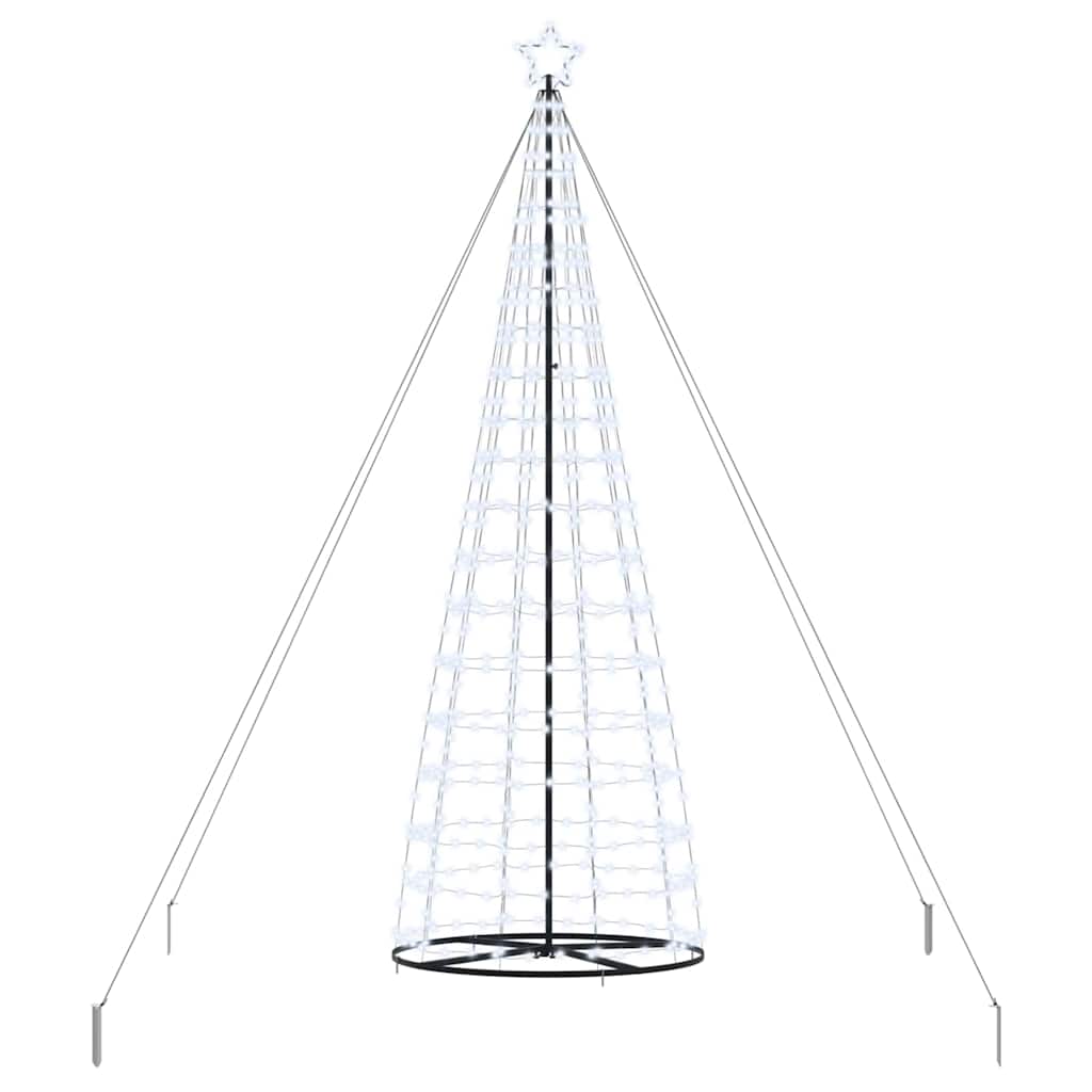 vidaXL Árbol de Navidad LED EKENAS 400 cm 800 LED Multicolor Acero