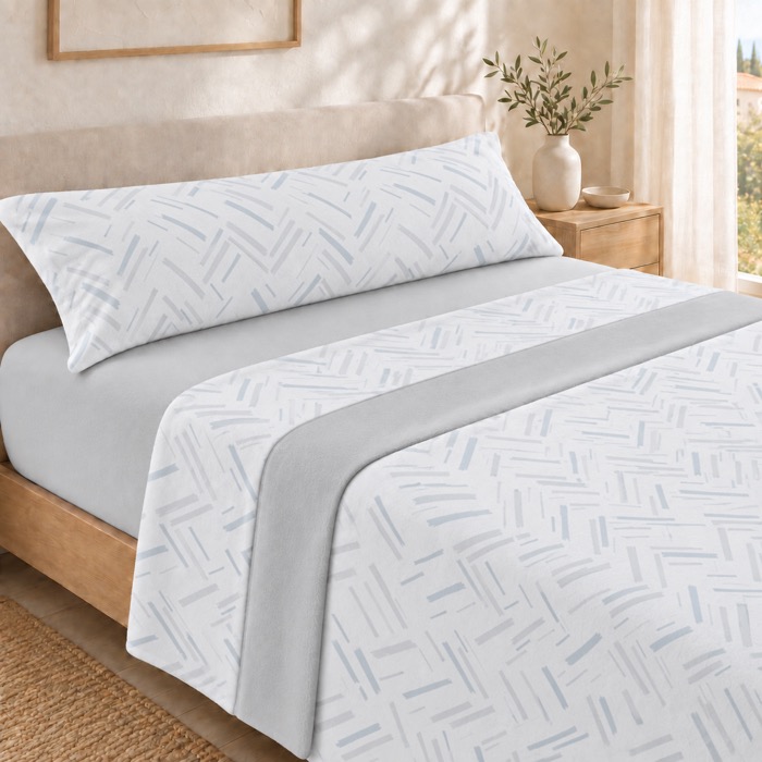 Juego de Sábanas de Coralina para Invierno, 100% Poliéster, Tacto Muy Suave y Cálido, Inclueye Bajera Ajustable, Encimera y Funda de Almohada, Lavable a Máquina, Disponible para Camas de 90, 105, 135, 150 y 180 cm
