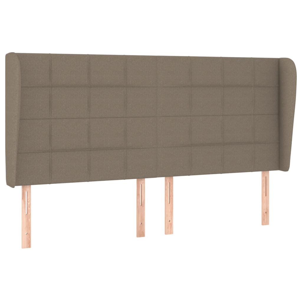 vidaXL Cabecero con orejas de tela 203x23x118/128 cm Multicolor
