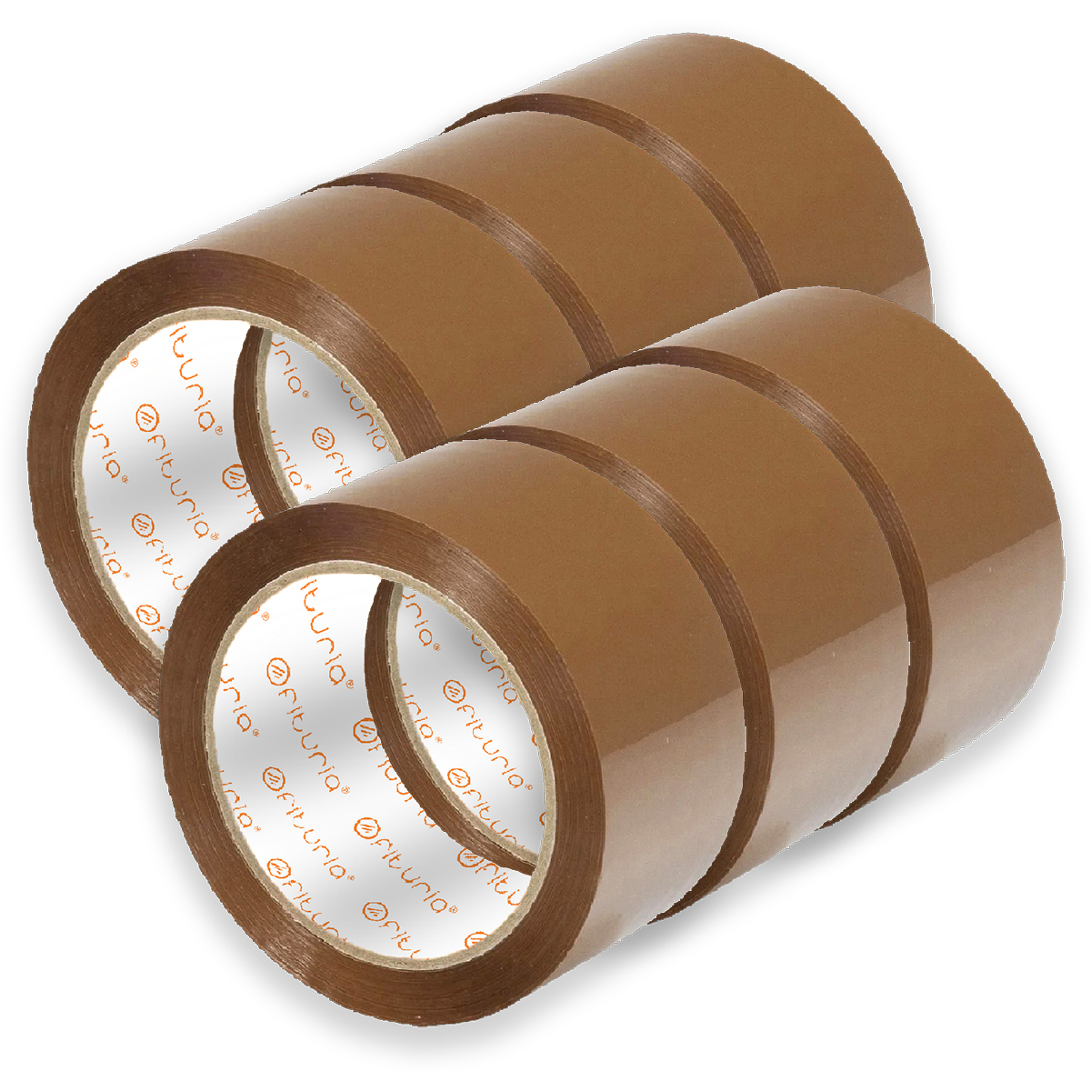 Cinta de Embalar, Cinta Adhesiva Marrón, Cinta para Embalaje de Cajas Mudanza y Envíos, Cinta Adhesiva para Embalar, Precinto Embalar Seguro y Resistente - Ofituria (50mmx120m, 6 cintas)