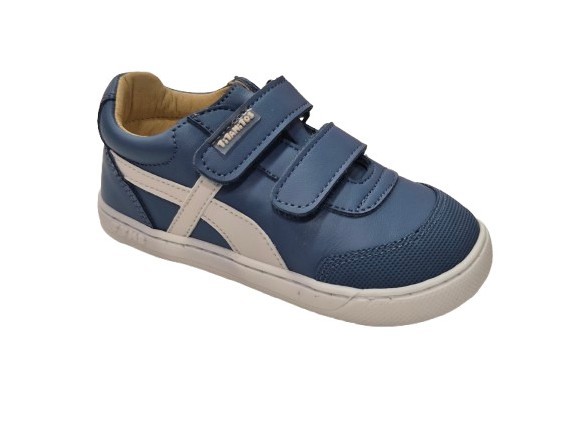Zapatillas Barefoot Respetuosas Para Niños Y Niñas, Marca Titanitos, En Color Azul Jeans O Blanco Con Rosa. Titanitos Diego
