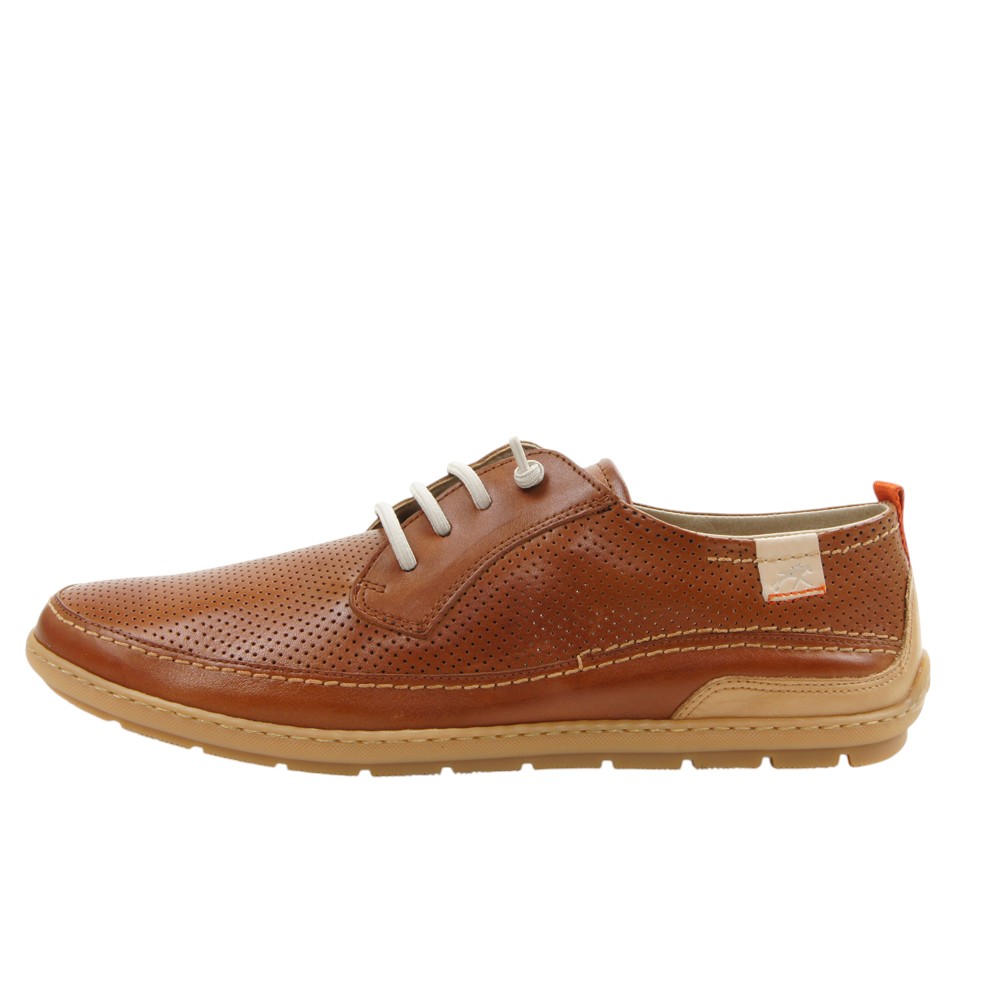 Fluchos mod. 2374 zapato casual para hombre en piel natural, cordón elástico