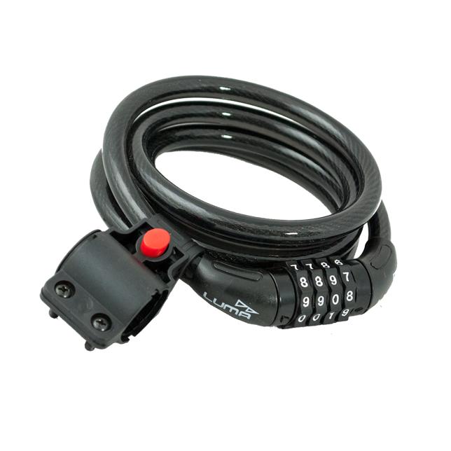 Candado Antirrobo Espiral Combinacion Spiral Match Black C/B C36 ESC10150NBMCH