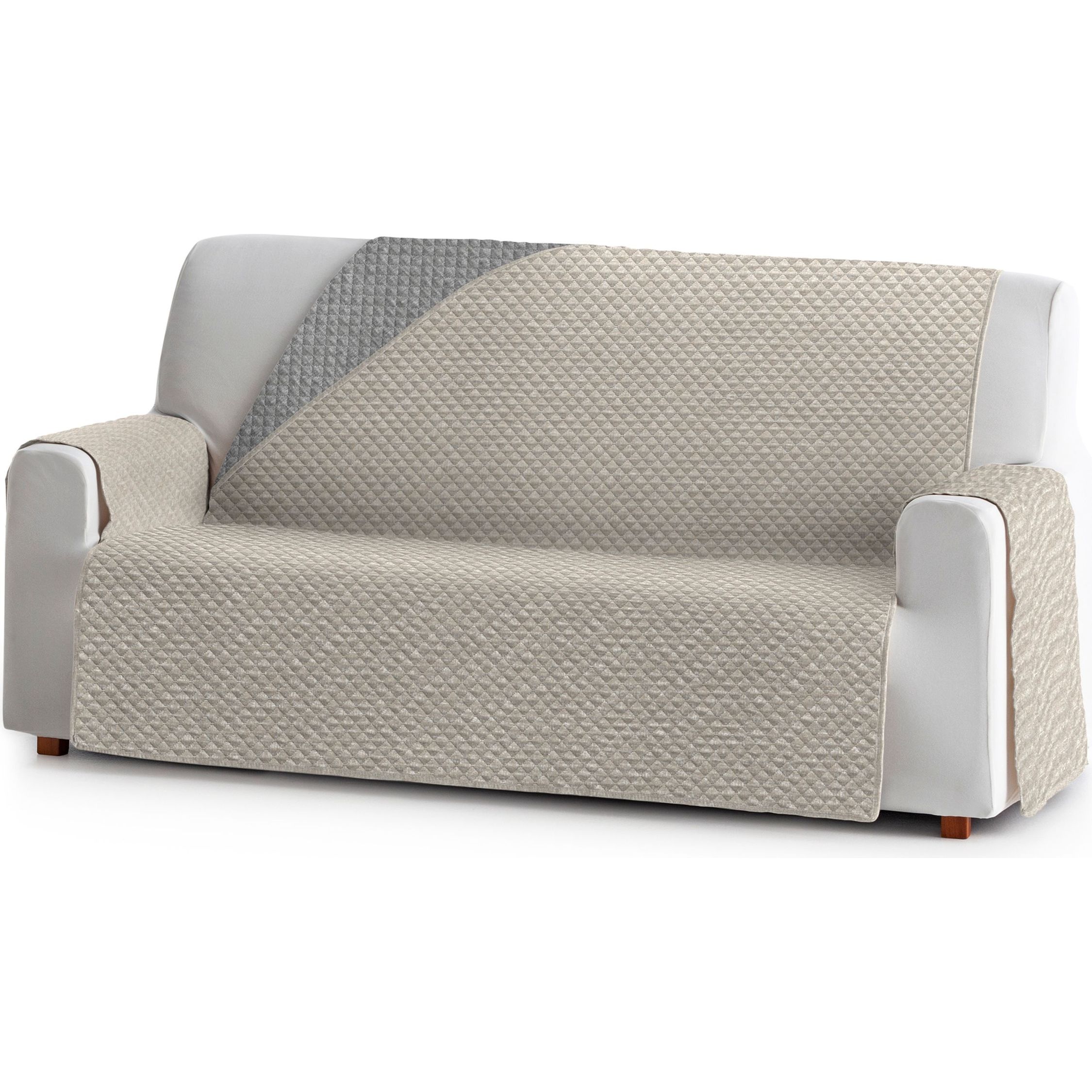 EYSA  Cubre Sofá 1 Plaza (Variedad de Colores) - Protección Parcial Para Sofá - Cubre Sofá Tacto Extra Suave - Fácil Colocación Con Gomas Elásticas
