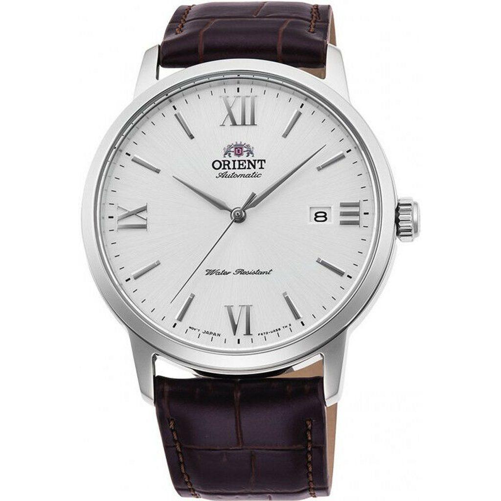 Reloj automático hombre Orient Contemporary RA-AC0F12S dial plata 41.6mm Cristal de zafiro correa de cuero 50m