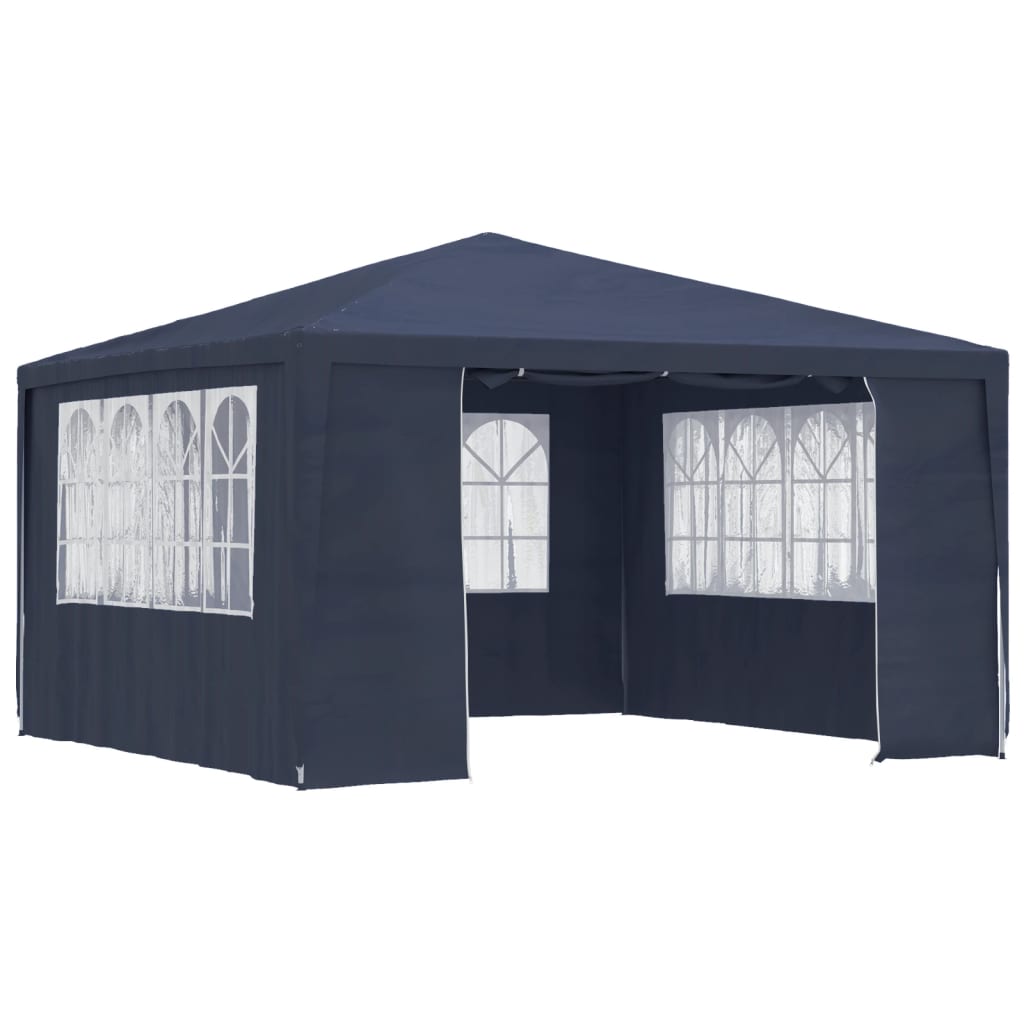 vidaXL Carpa Profesional para Fiestas con Paredes 4x4m Campamento Toldo Color Azul, Blanco, Antracita y mas