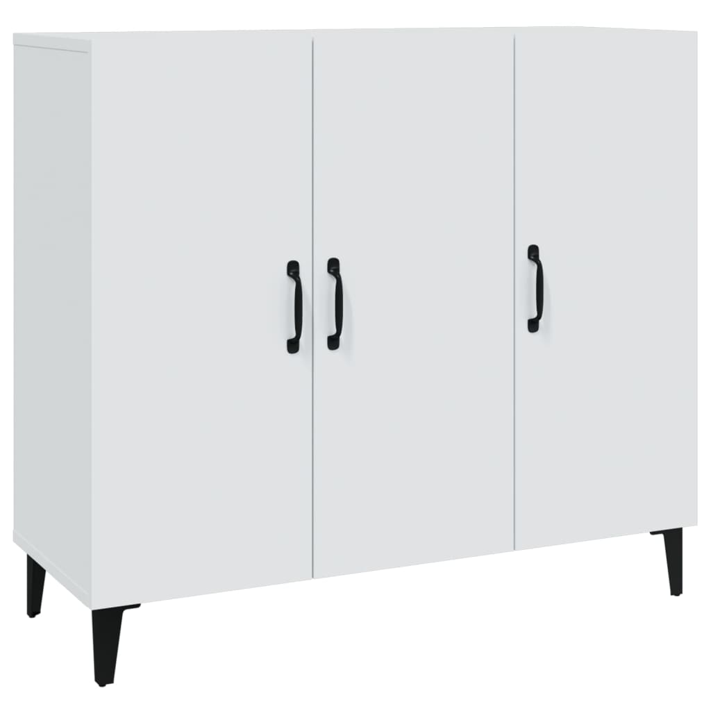 vidaXL Aparador de madera de ingeniería blanco 90x34x80 cm