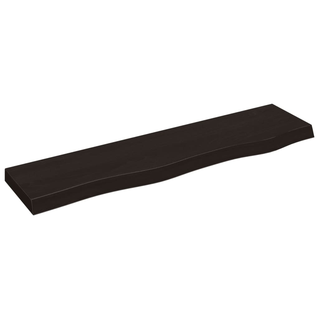 Vidaxl Estante de Pared de Madera Maciza de Roble Sin Tratar 80x20x4 Cm Natural