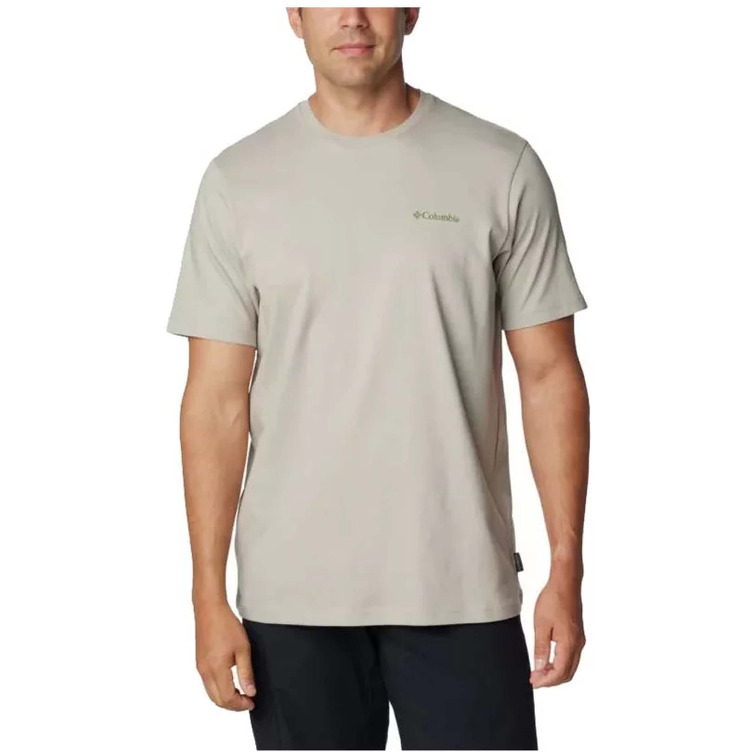 Camiseta De Manga Corta Columbia modelo 2036451027 para Hombre en color Beige