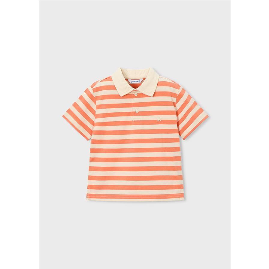 Mayoral - Polo de rayas para niño, camiseta informal y cómoda de algodón, ideal para uso diario en verano