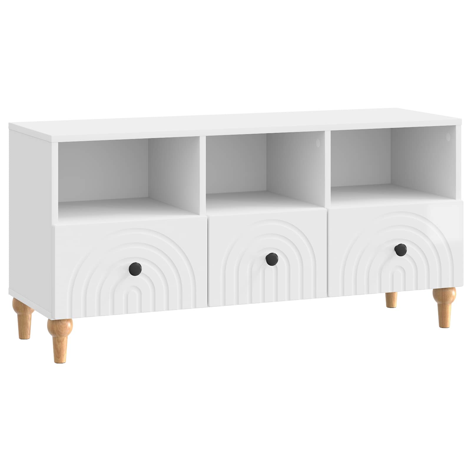 vidaXL Mueble de TV 102 x 34,5 x 50 cm Madera de ingeniería Multicolor