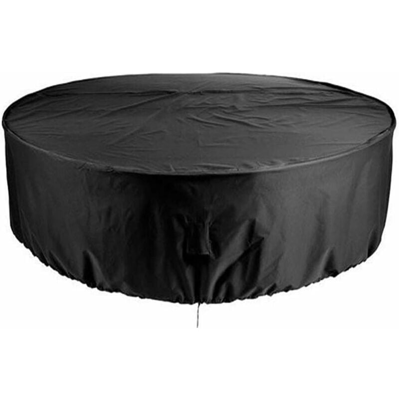 TK Funda para Muebles de Jardín, Funda para Mesa de Jardín Redonda Impermeable y Duradera para Exteriores, Muebles de Patio, Refugio Anti-UV y Sillas de Comedor a Prueba de Polvo 230x110cm Ver Imagen