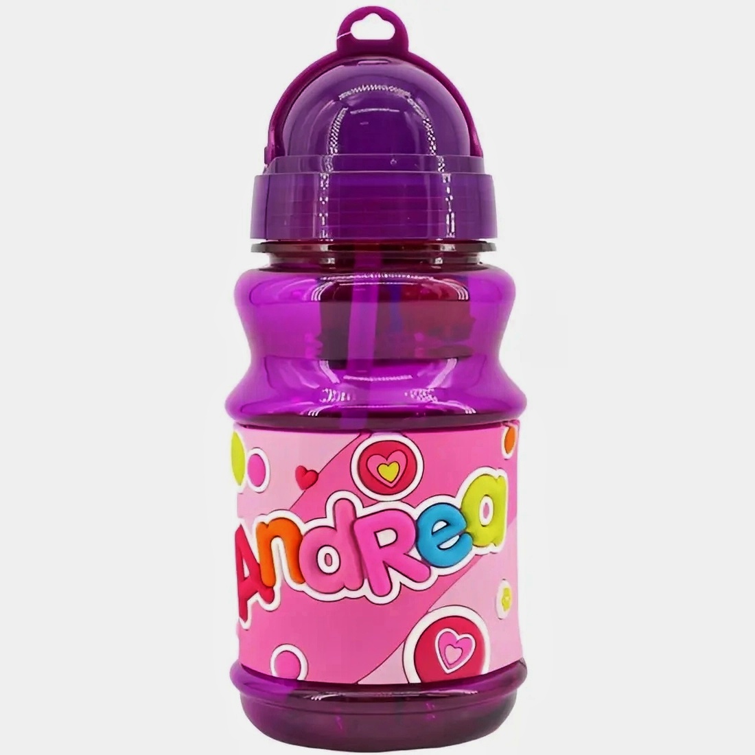 Panda Home Botella de Agua Con Nombre para Niños, 350 ml, Antifugas y sin BPA – Ideal para Colegio, Deporte o Viajes – Regalo Perfecto para Cumpleaños, Reyes (5-10 Años)