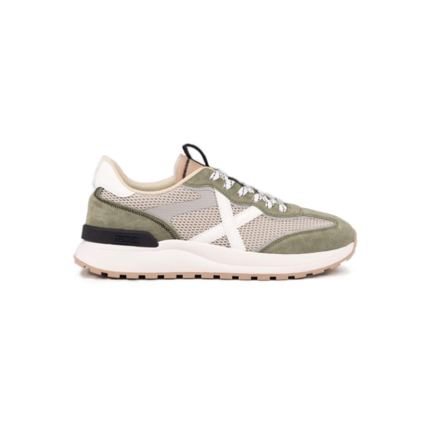 Zapatillas Munich Dinamix 13 verde y beige para hombre