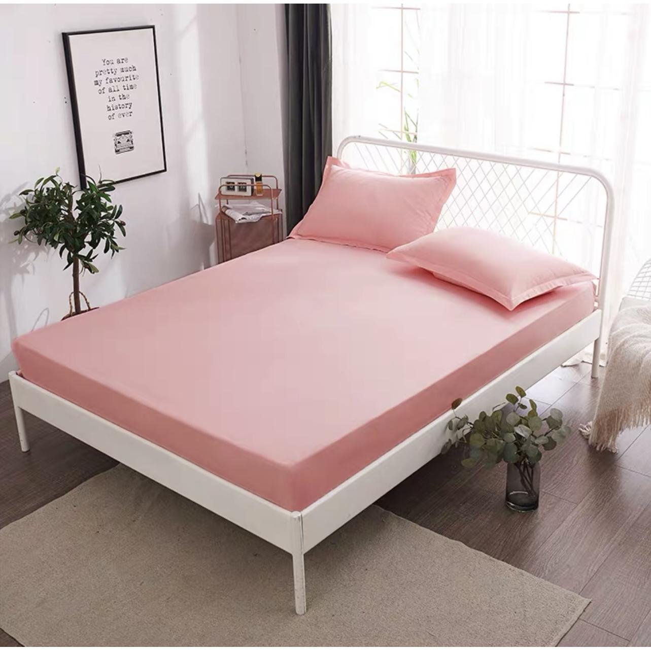 Sabana Bajera Ajustable Elastica 100% Poliéster de Alta Calidad, Funda Colchón Para Camas de 90/105/135/150, Hasta 30cm de Profundidad