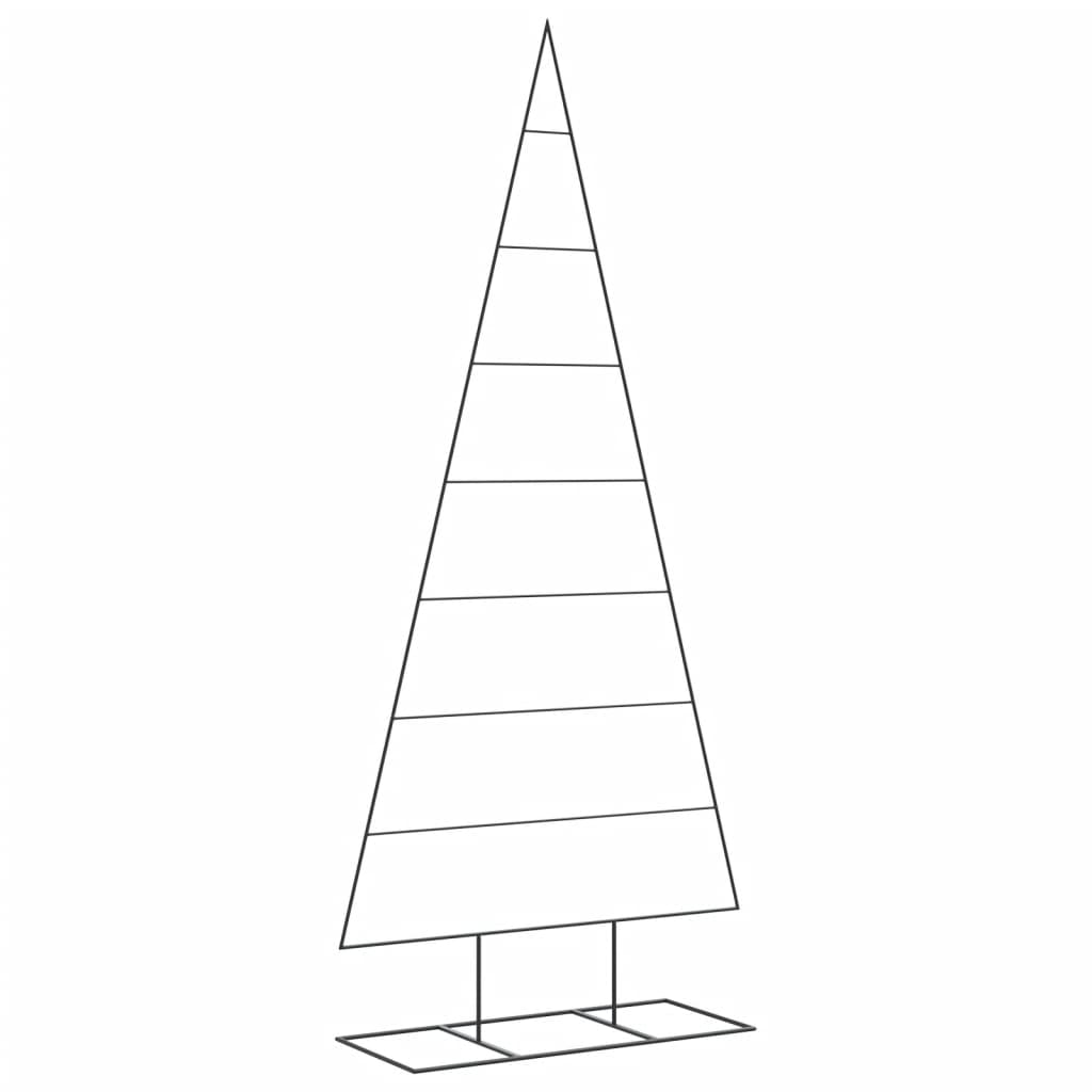 vidaXL Árbol de Navidad para decoración metal negro Multitalla