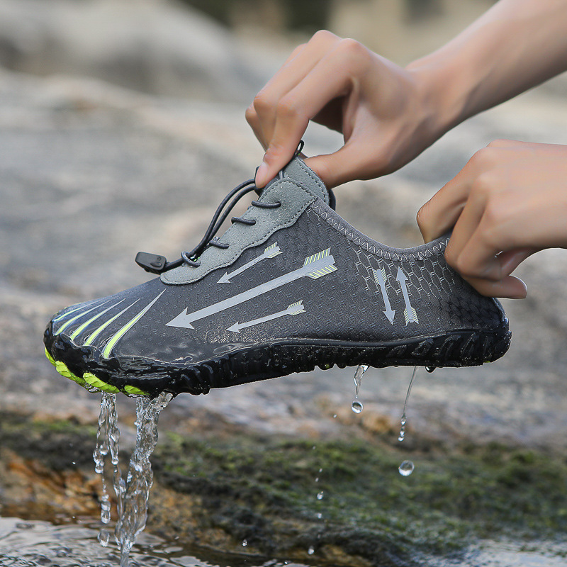 TK Zapatos para caminar por el río al aire libre, zapatos de playa de verano, zapatos de natación antideslizantes, zapatos de cinco dedos, zapatos descalzos, zapatos para nadar con vadeo
