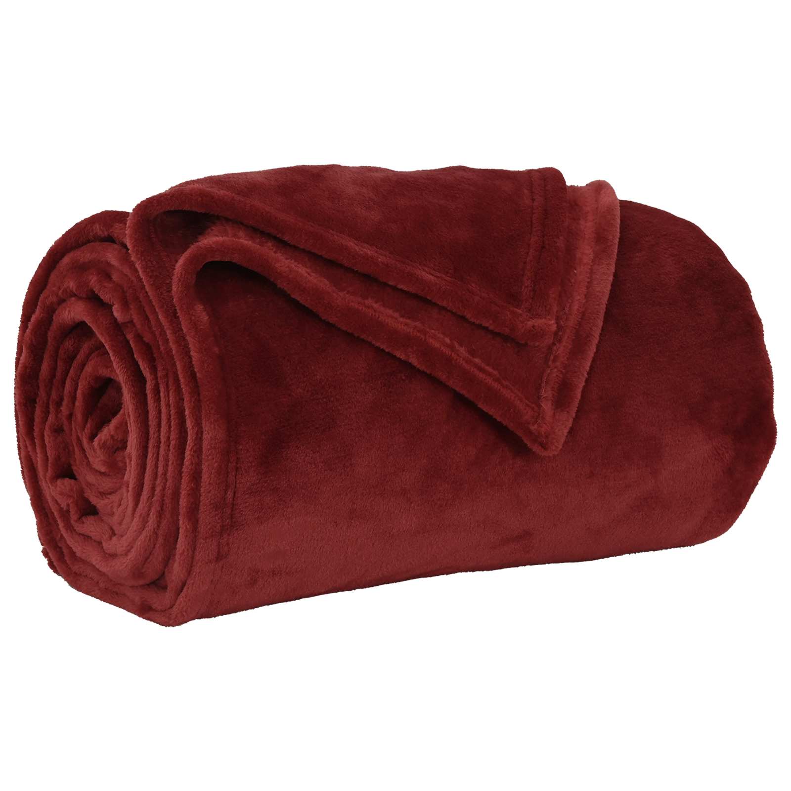 vidaXL Manta Rojo Burdeos 220 x 240 cm 1.37 kg Lana