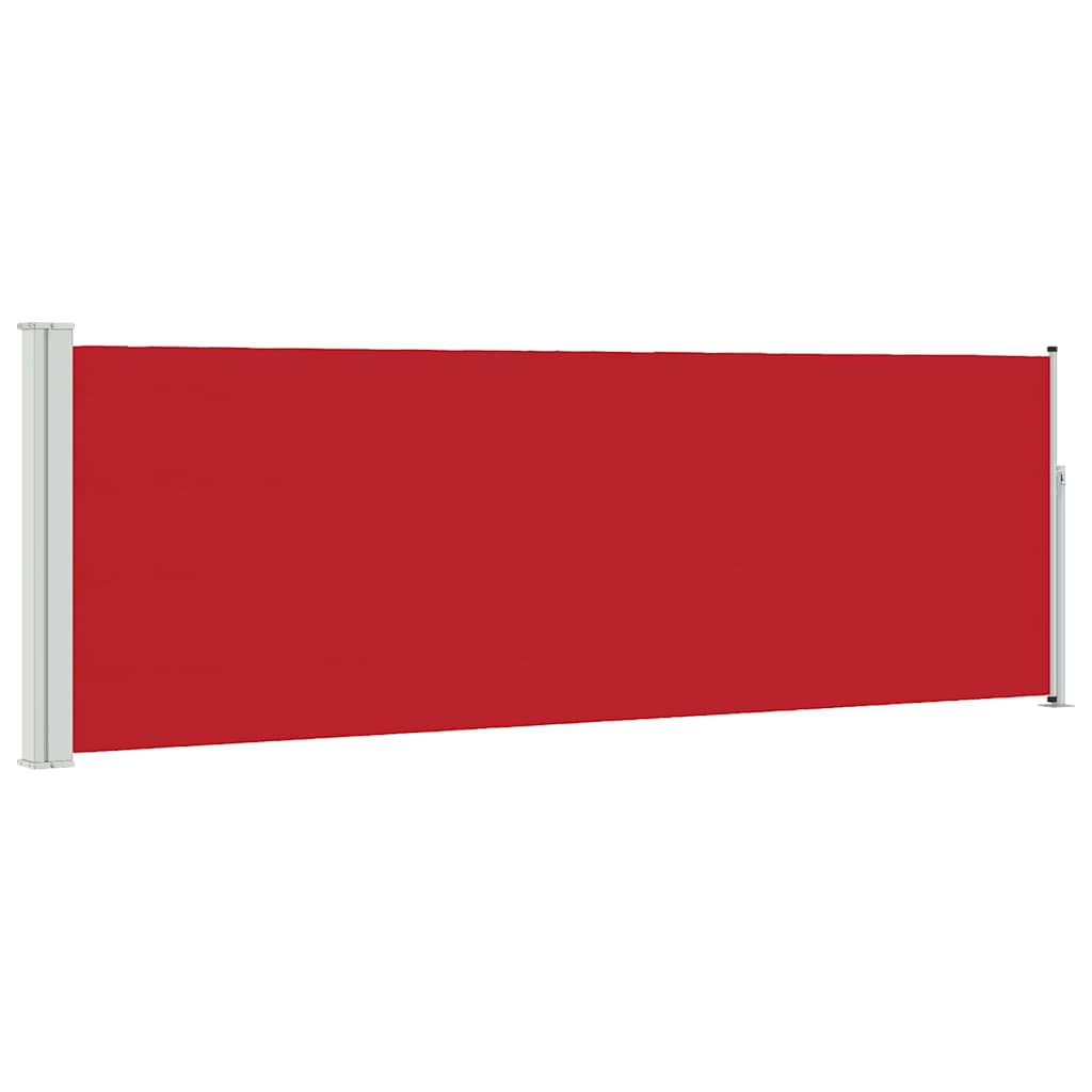 vidaXL Toldo lateral retráctil de jardín rojo 100x300 cm