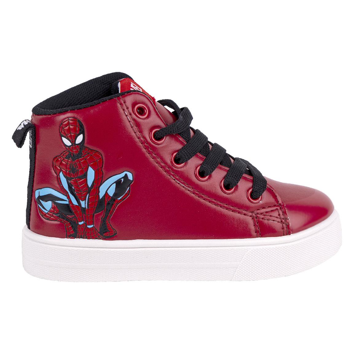 Marvel Spiderman Cerdá Zapatillas Deportivas Bota Alta Rojas Niño