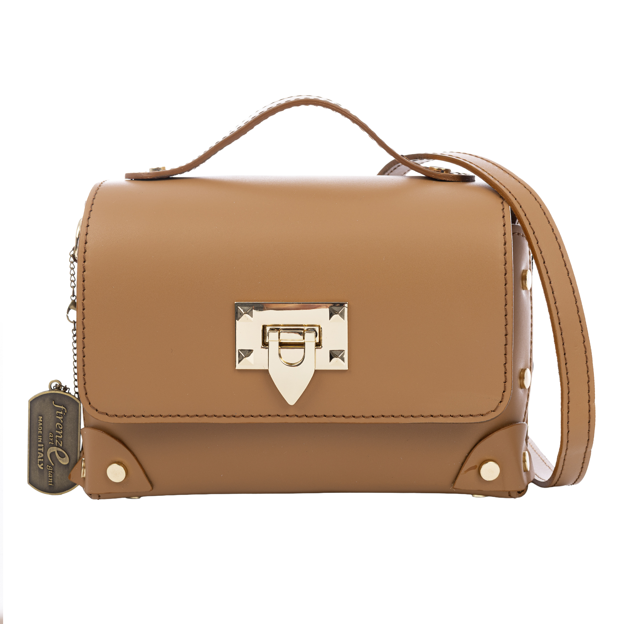 Barrali Bolso bandolera Mujer.Piel auténtica Ruga