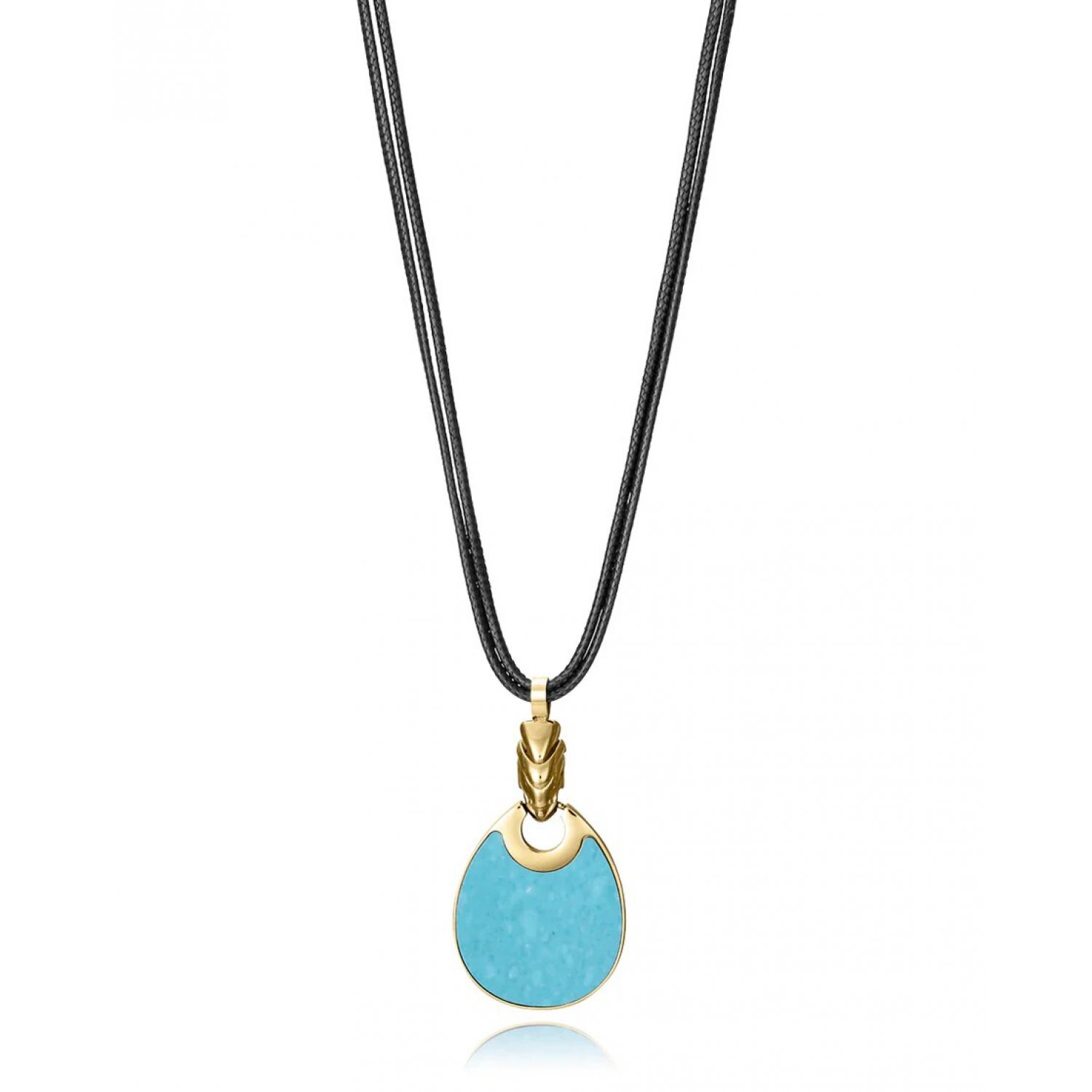 Collar Viceroy Fashion 15190C01012 acero y cordón