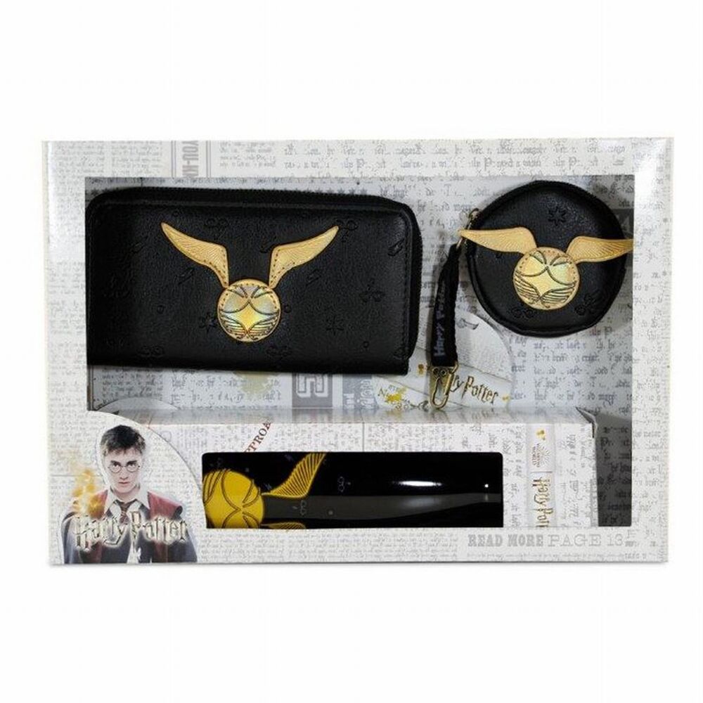 Bolsos Hf Set Billetero Botella y Monedero Harry Potter Wings 35 X 24 X 8 Cm - Práctico y Funcional