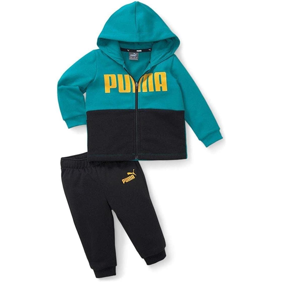 Chandal Inf Puma MINICATS cOLORBLOCK VERDE
