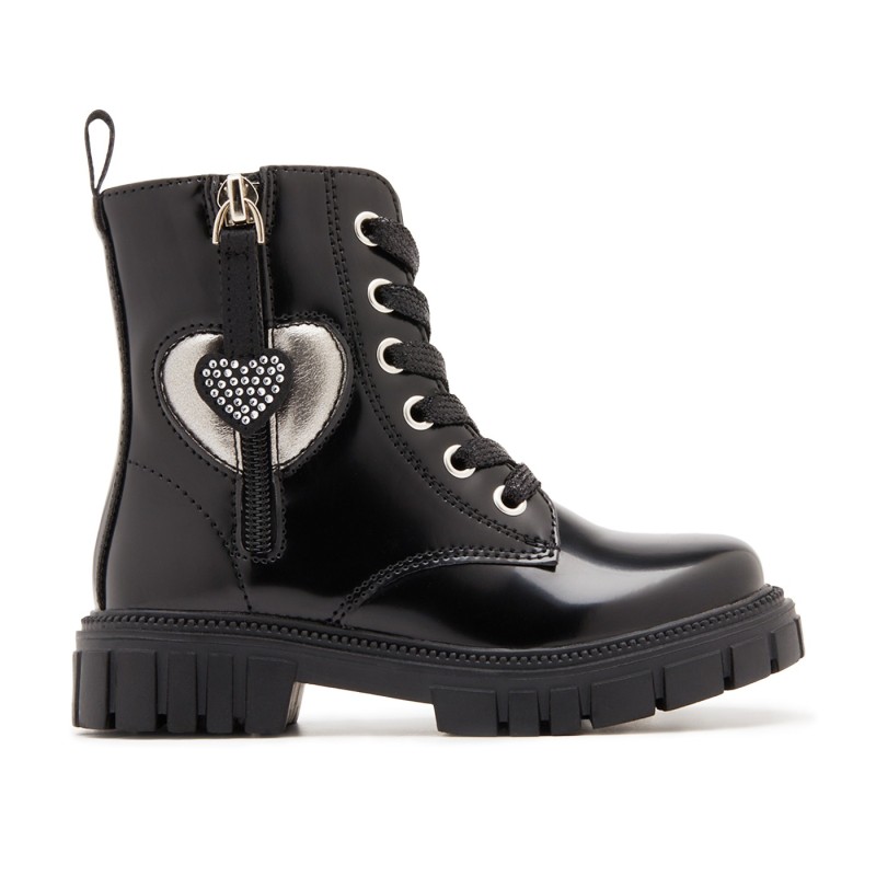 Botas militares niña CONGUITOS 244008 BLACK MILITAR CPRAZONES BLACK 36682 25I
