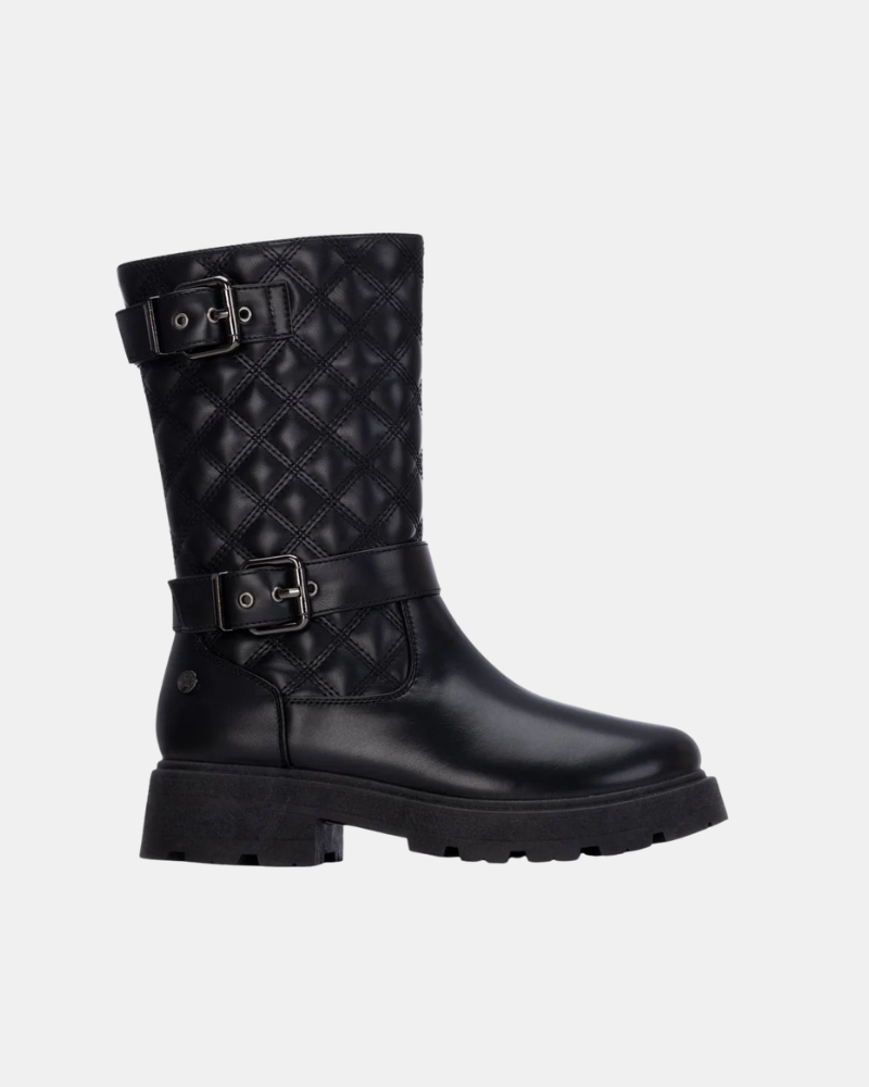 XTI 130408 Botas Militares Altas Mujer Negro