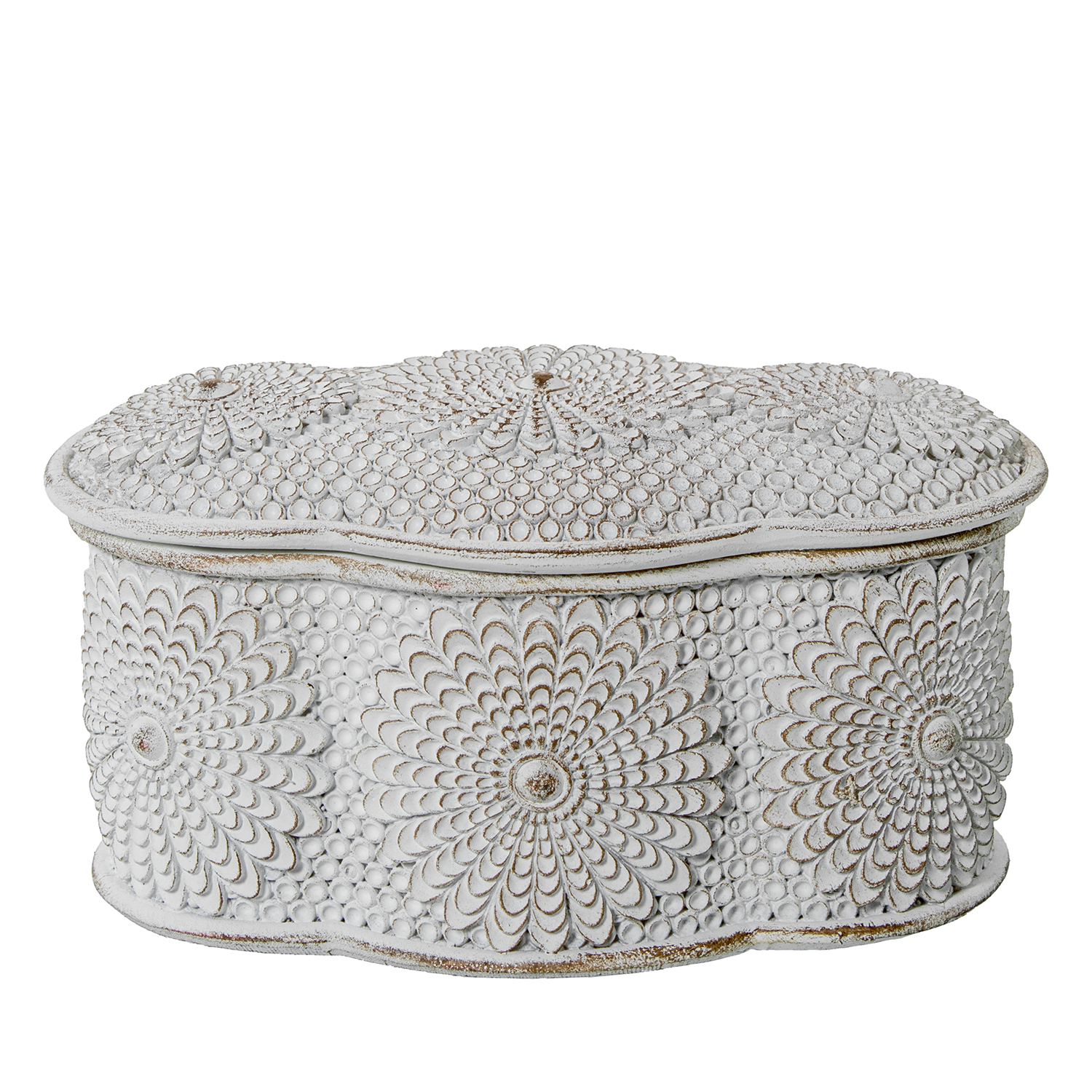 Joyero resina blanco 13x8, 5x7cm