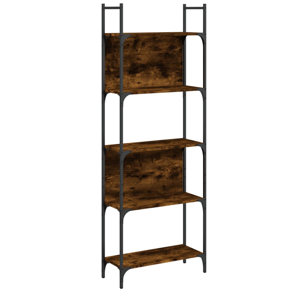 Vidaxl Librería de 5 Estantes Madera 60,5x24x166,5 Cm Negro