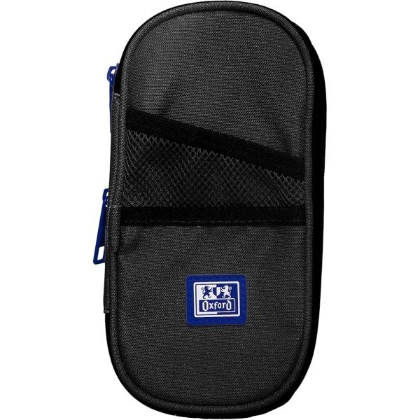 Oxford b-max estuche portatodo expandible - 1 compartimento de gran capacidad - 2 bolsillos exteriores - fabricado en material reciclado - color negro