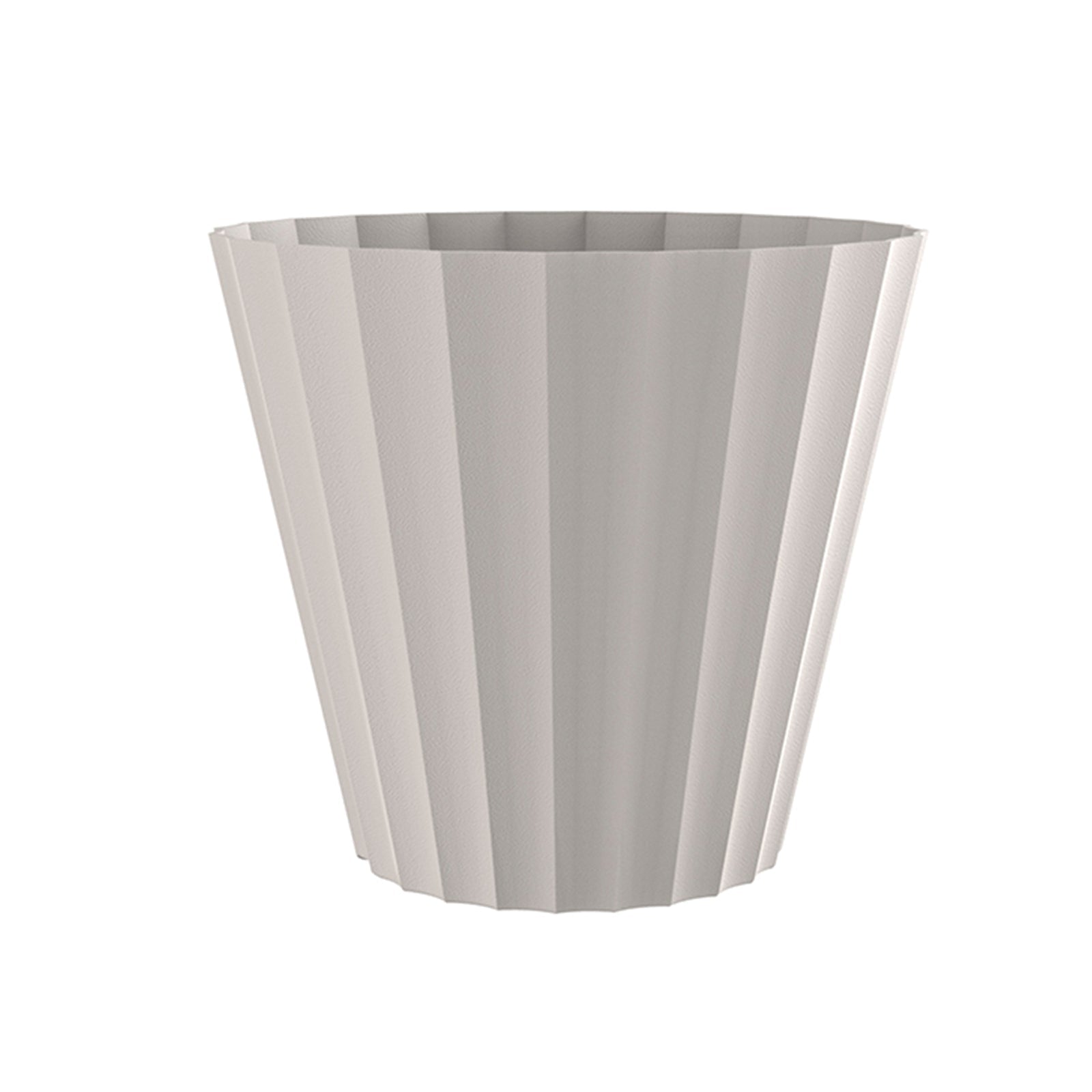 Plastiken 89003 - Maceta Redonda Colección DORIC. Medida 26 cm 8L. Ecru