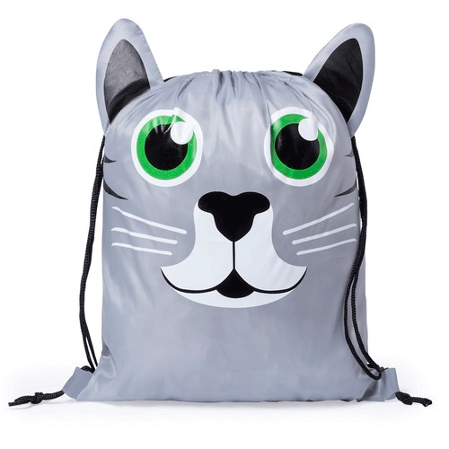 Lote 20 Mochilas Infantiles Poliester Gatito - Regalos de cumpleaños infantiles niños comuniones