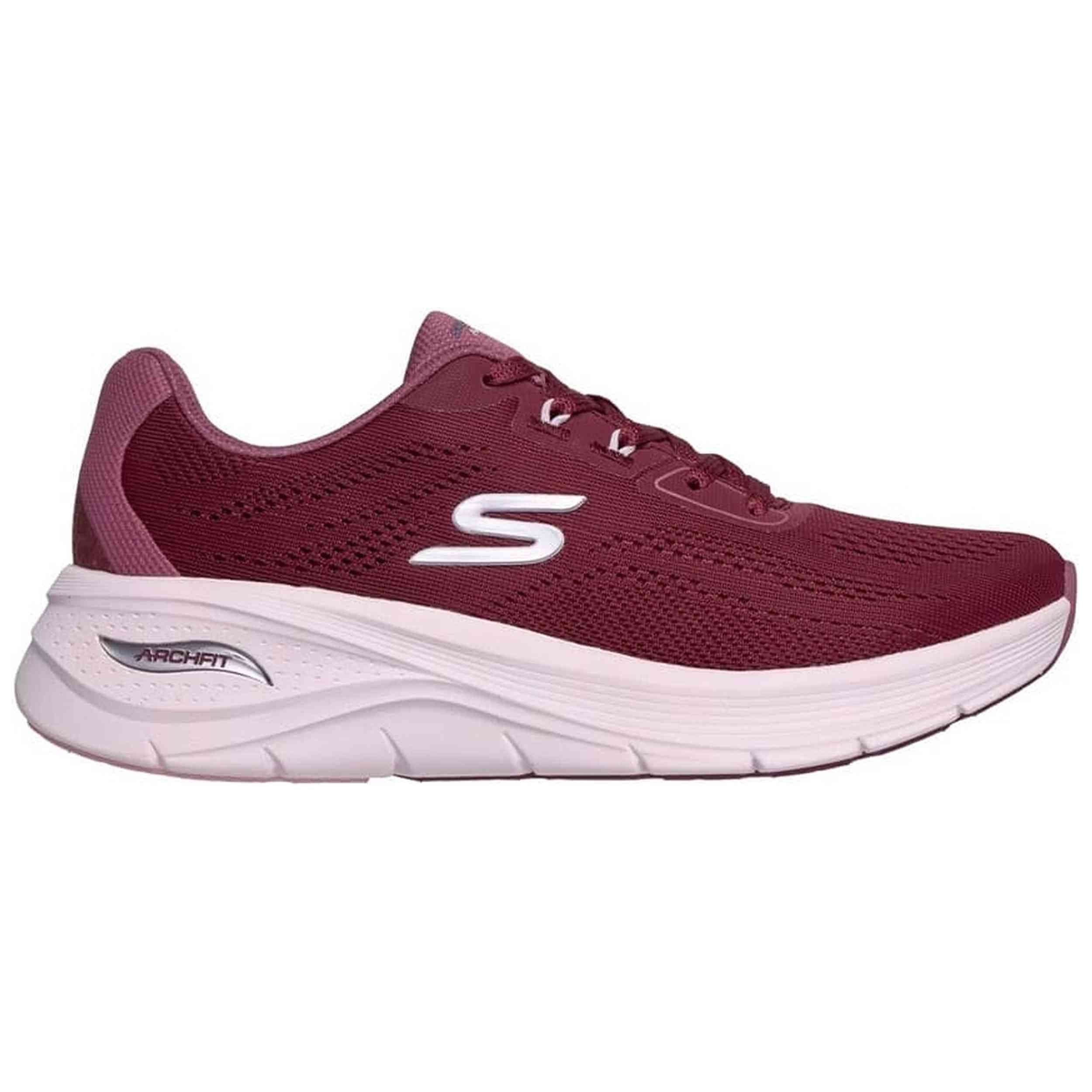 Zapatillas Skechers modelo Arch Fit 3.0 - Easy Flow "Borgoña" para Mujer en color Rojo